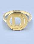 Letter ring rond