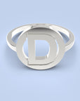 Letter ring round