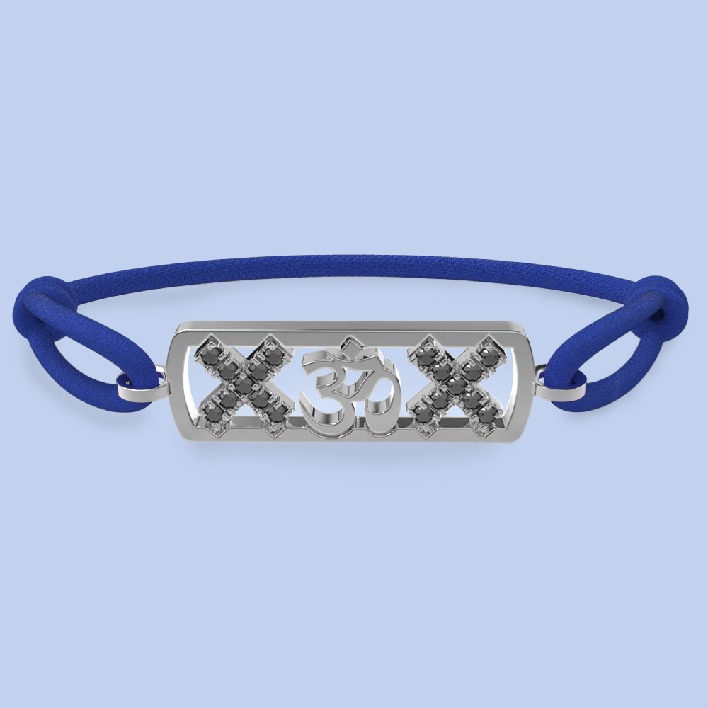 Amsterdam black diamond ohm bracelet