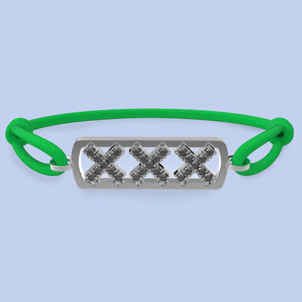 Amsterdam schwarze Diamantarmband