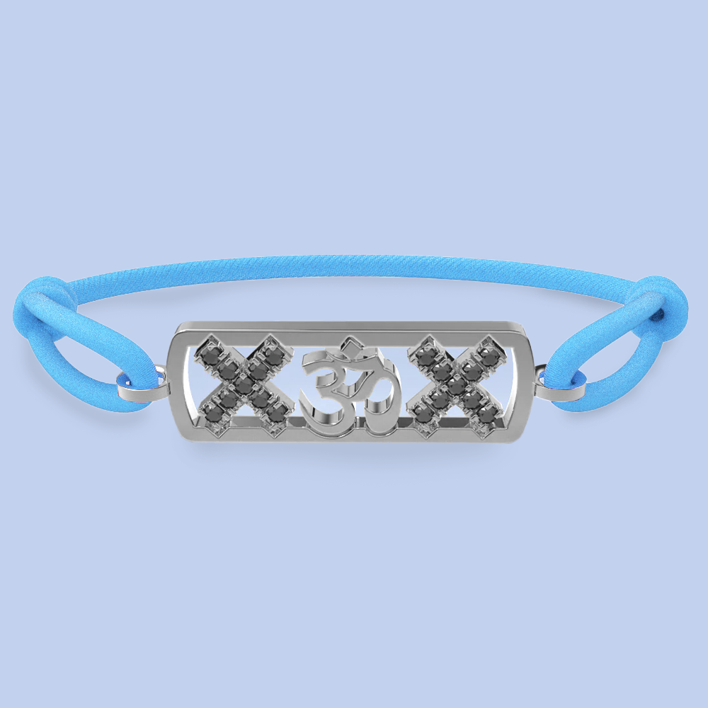 Amsterdam black diamond ohm bracelet