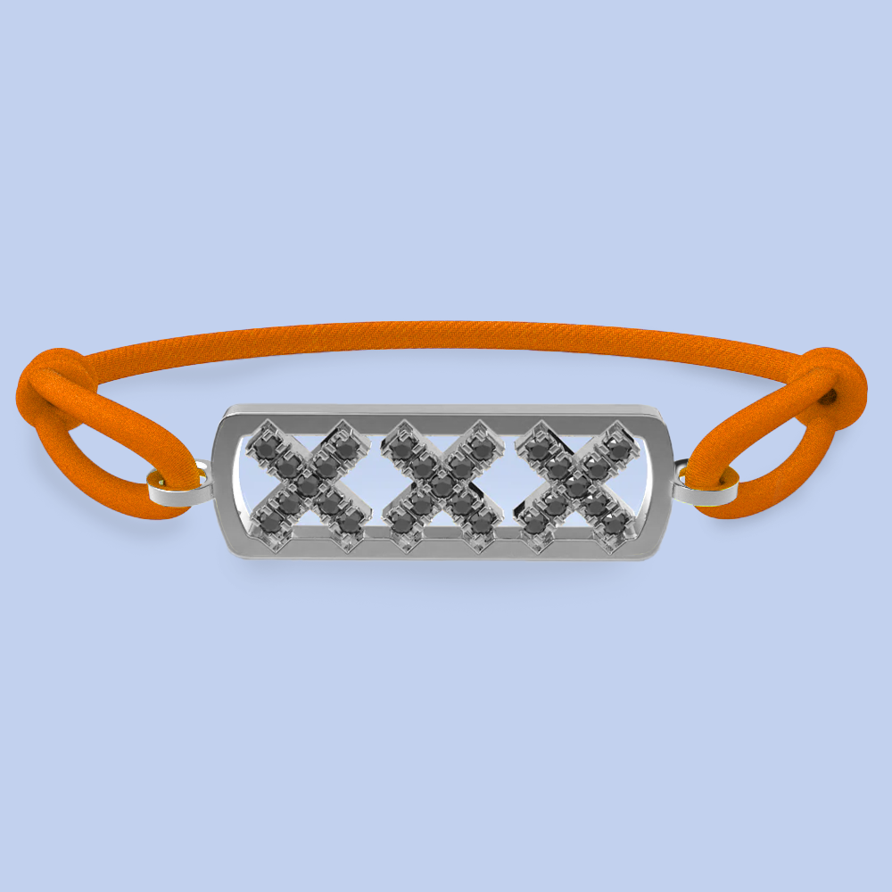 Amsterdam schwarze Diamantarmband