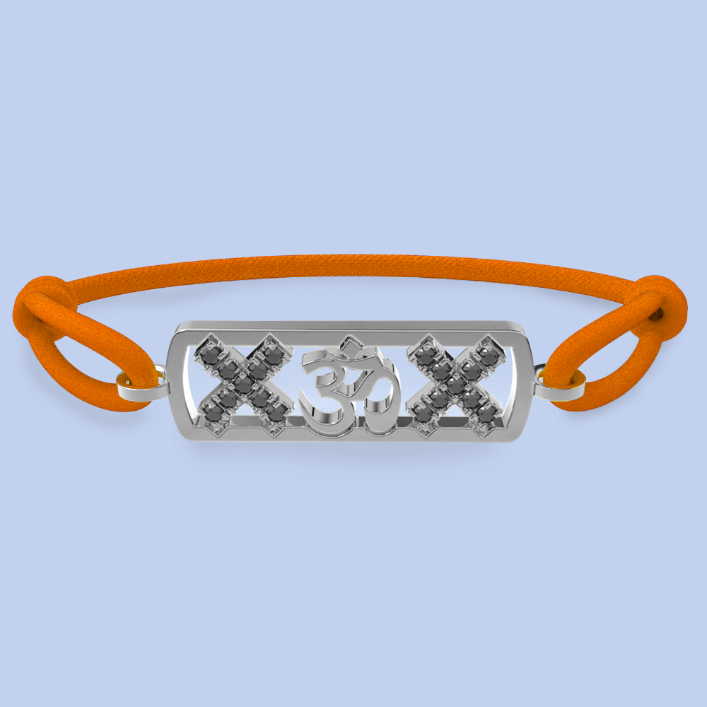 Amsterdam black diamond ohm bracelet
