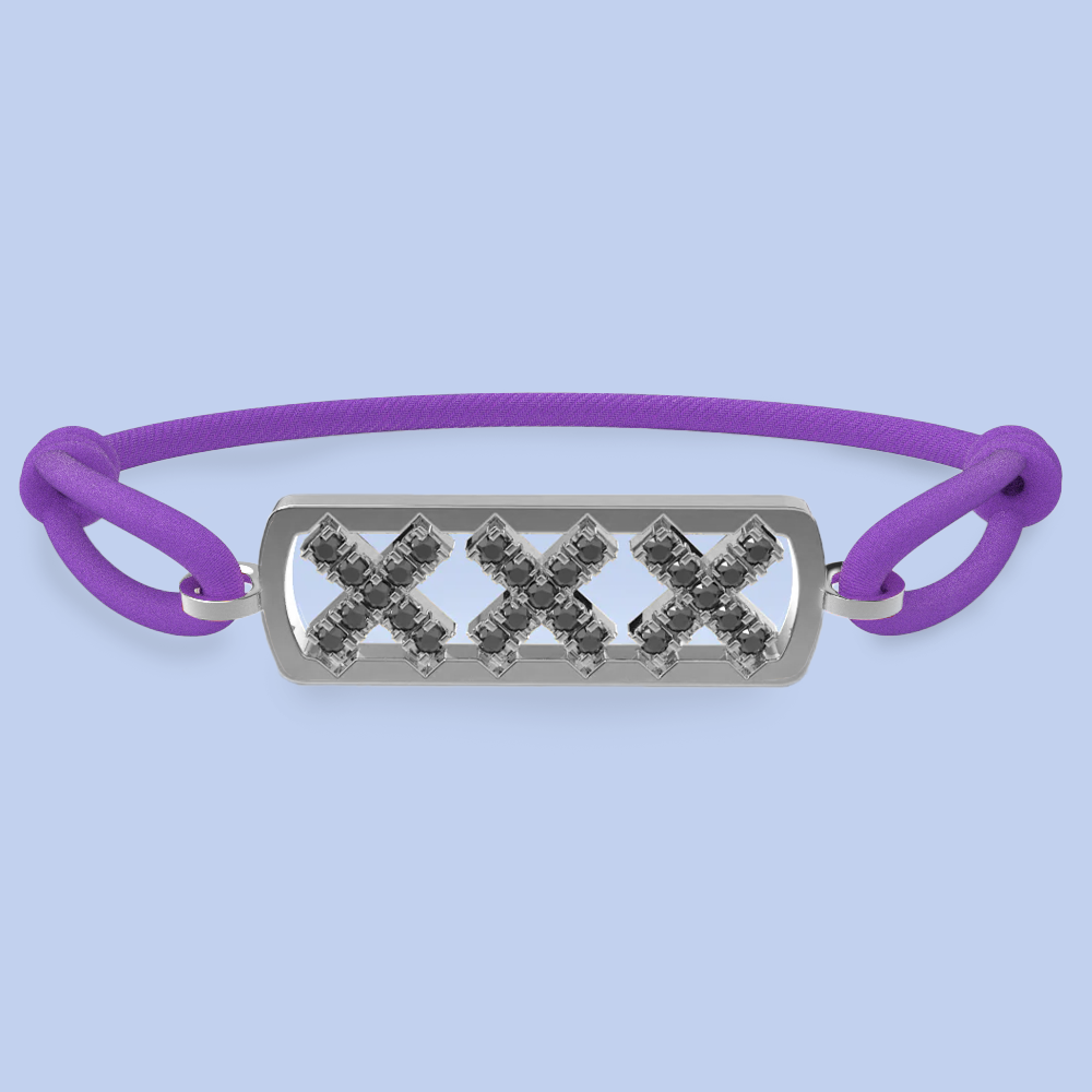 Amsterdam schwarze Diamantarmband