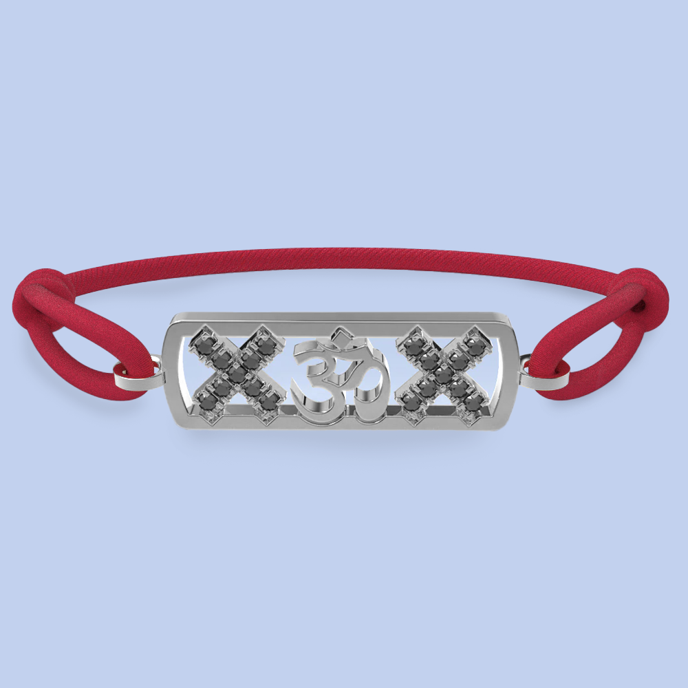 Amsterdam black diamond ohm bracelet