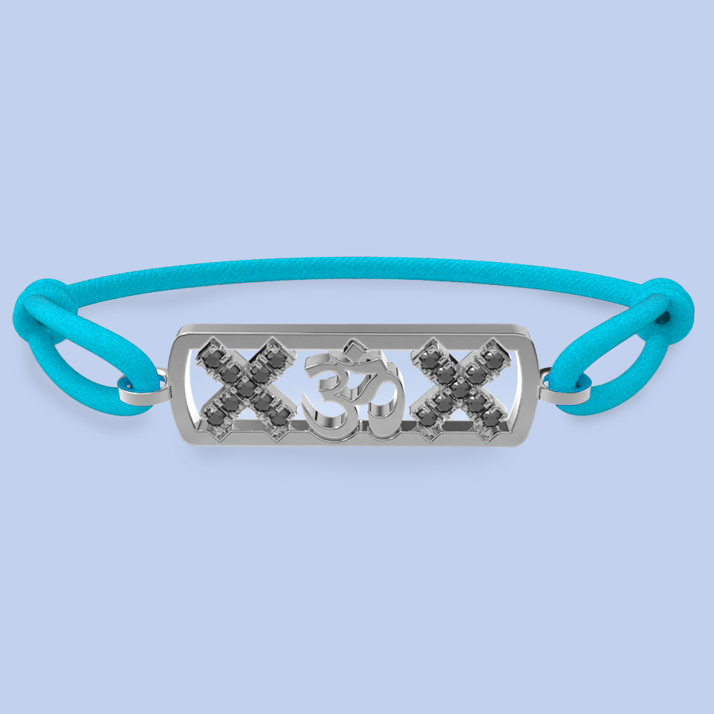 Amsterdam black diamond ohm bracelet