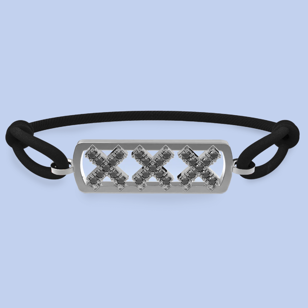 Amsterdam schwarze Diamantarmband