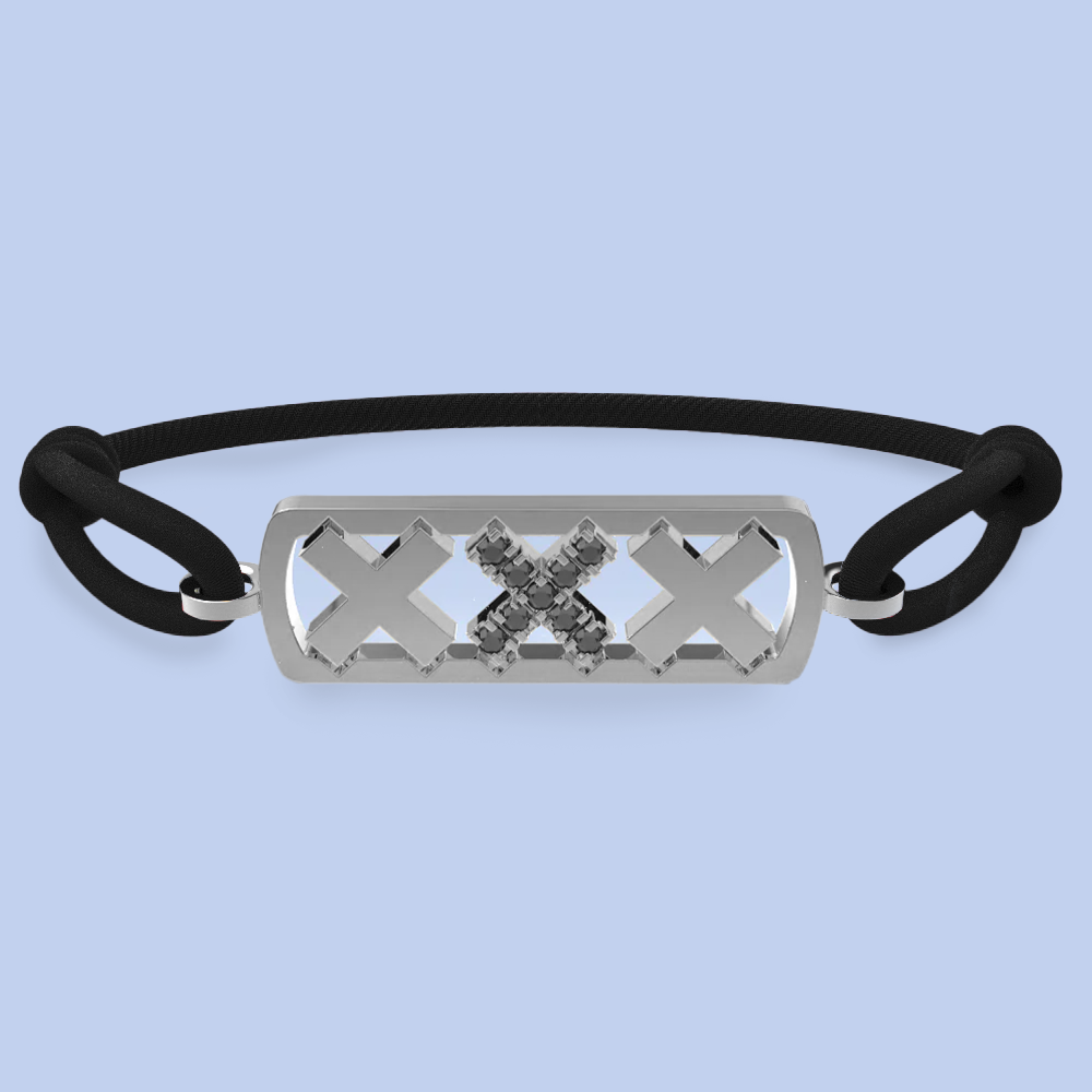 Amsterdam black diamond bracelet