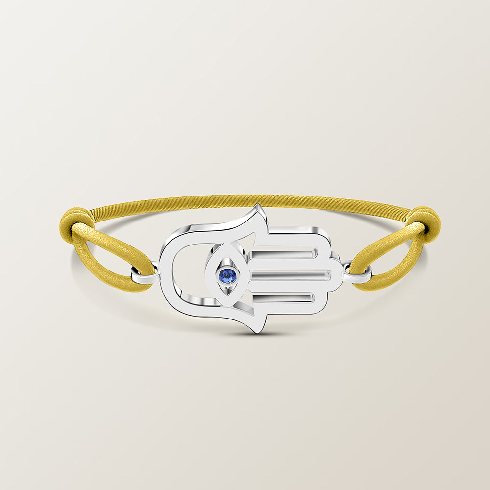 Hamsa saffier armband