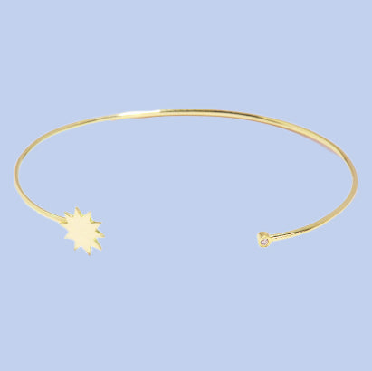 Sun bracelet with diamond 