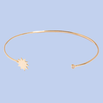Sun bracelet with diamond 