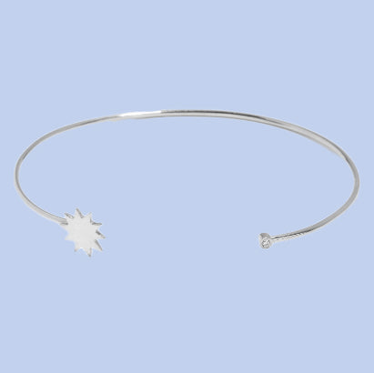 Sun bracelet with diamond 