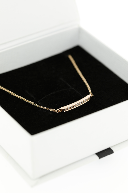 Plaat armband met diamant