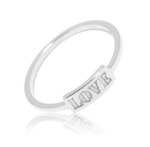 Love ring engraved