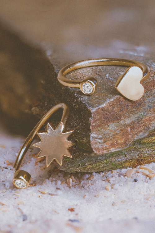 Hart ring mit Diamant