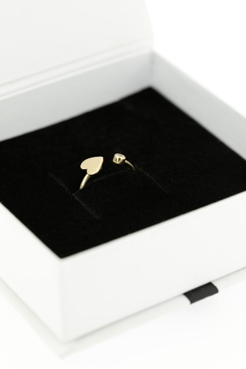 Hart ring mit Diamant