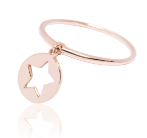 Charm star ring