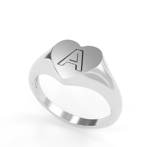 love zegelring met letter